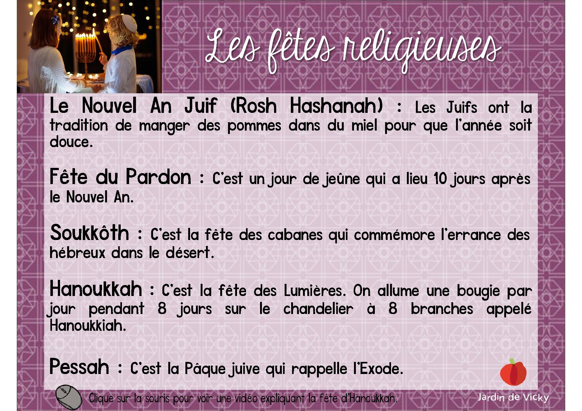 Le judaïsme Jardin de Vicky